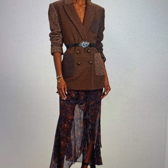 Veronica Beard Trixie Midi Skirt - Picture 2 of 5